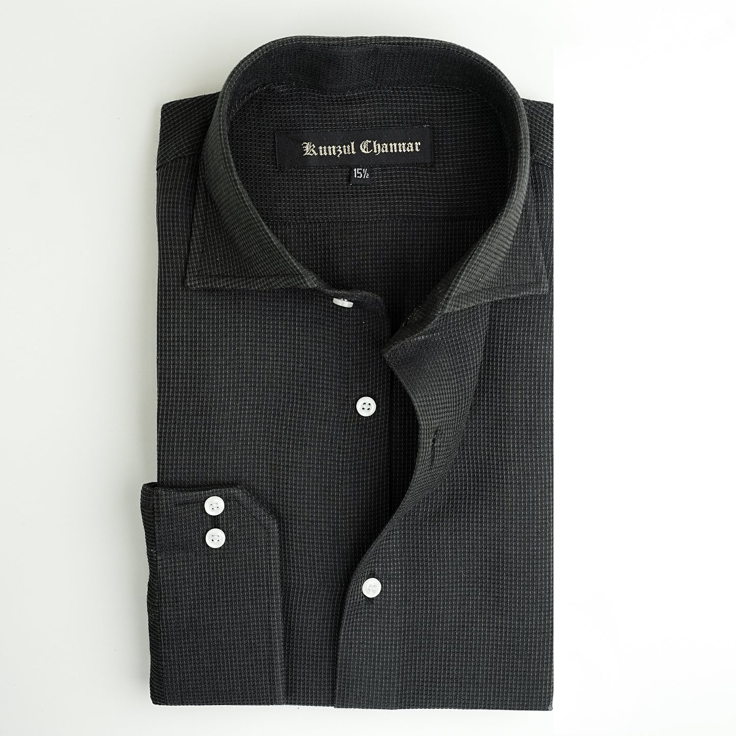 BLACK JACQUARD SHIRT