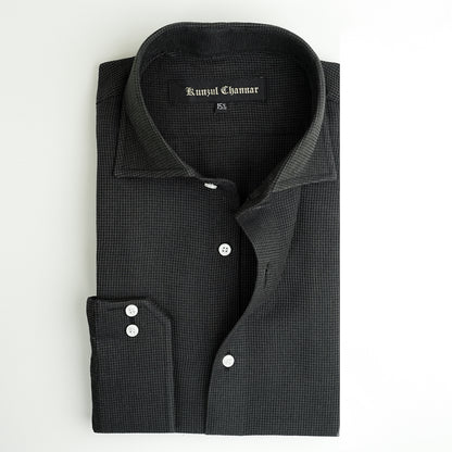 BLACK JACQUARD SHIRT