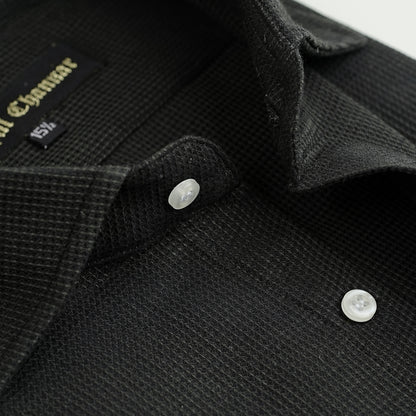 BLACK JACQUARD SHIRT