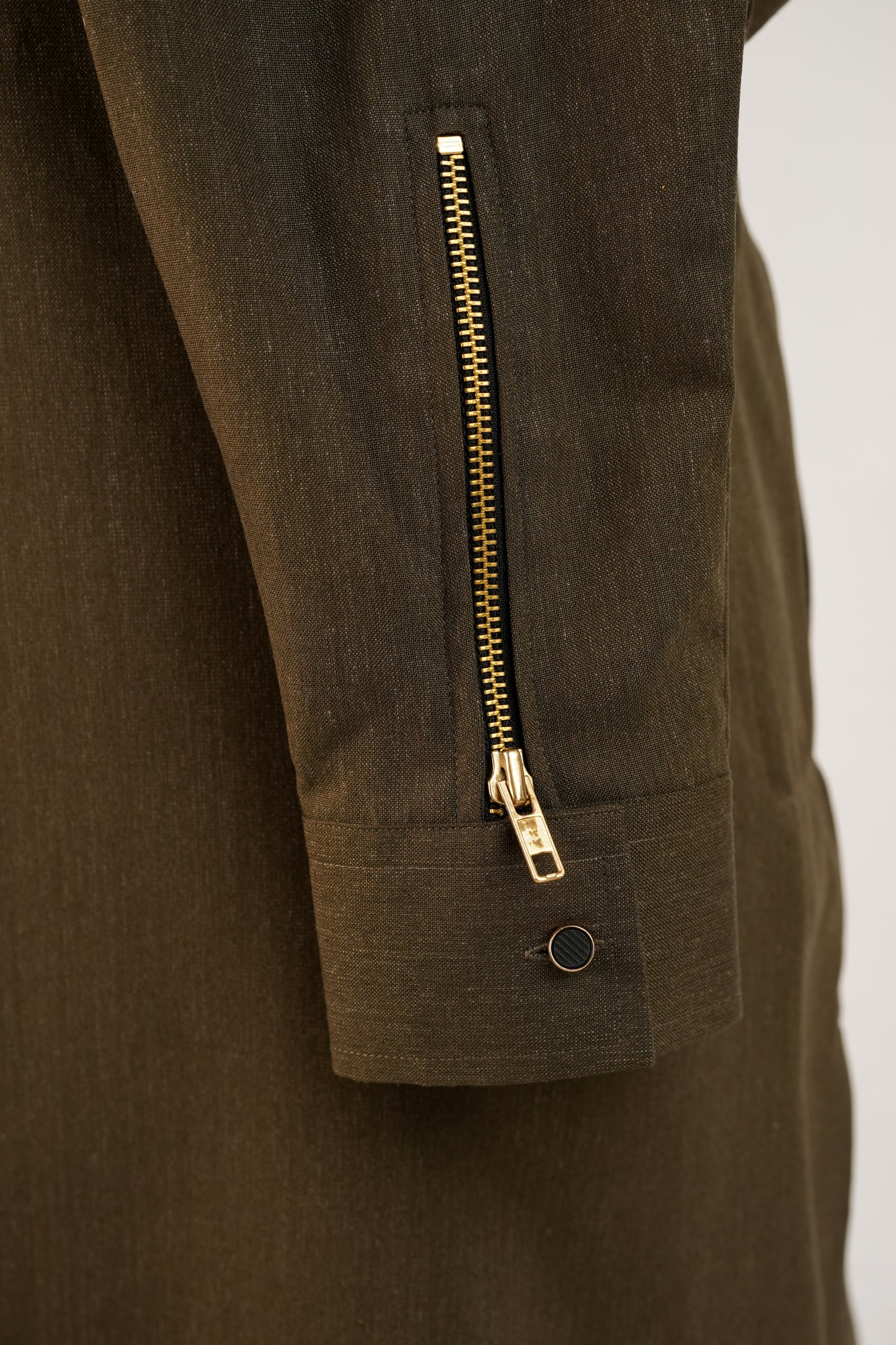 Front Zip Green Kurta Trouser