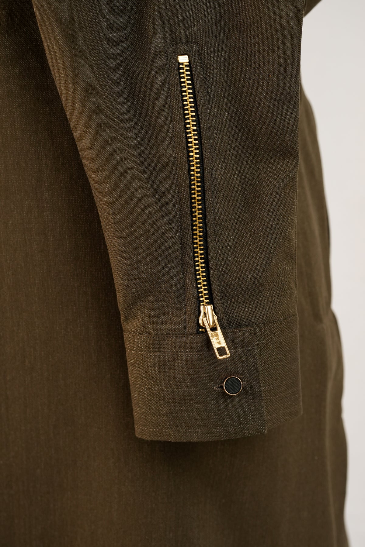 Front Zip Green Kurta Trouser