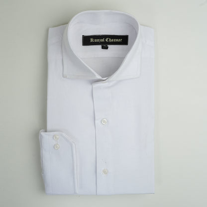WHITE MICRO-STRIPED SHIRT