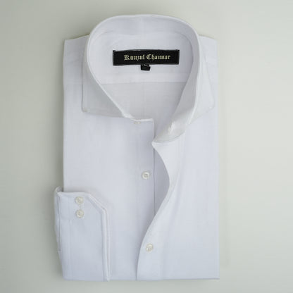 WHITE MICRO-STRIPED SHIRT