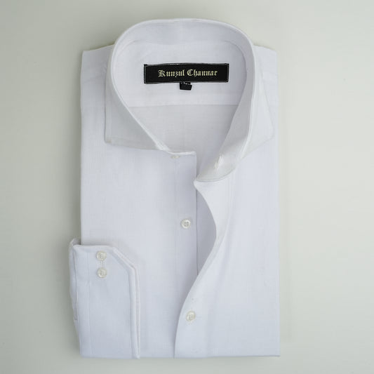 WHITE MICRO-STRIPED SHIRT