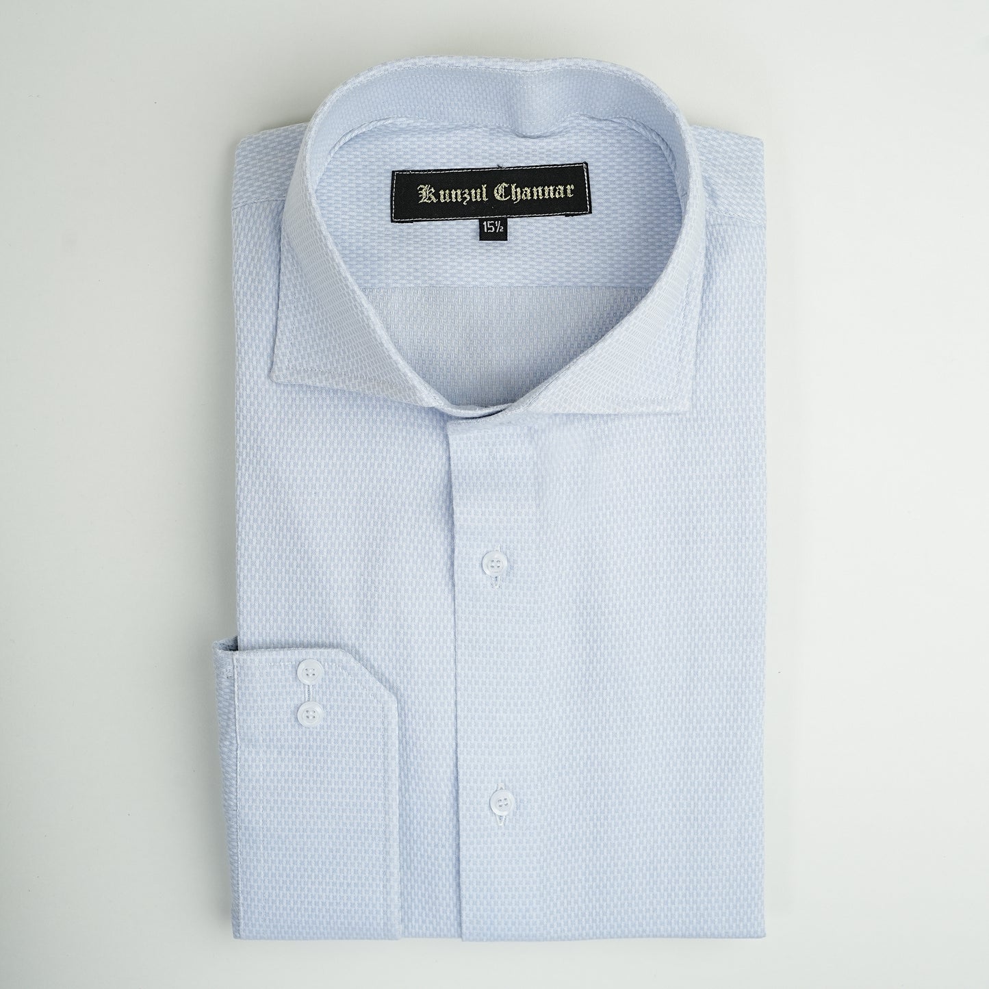 SKY BLUE JACQUARD SHIRT