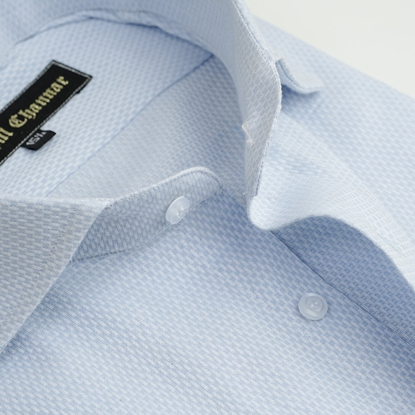 SKY BLUE JACQUARD SHIRT