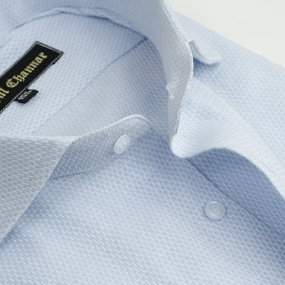 SKY BLUE JACQUARD SHIRT