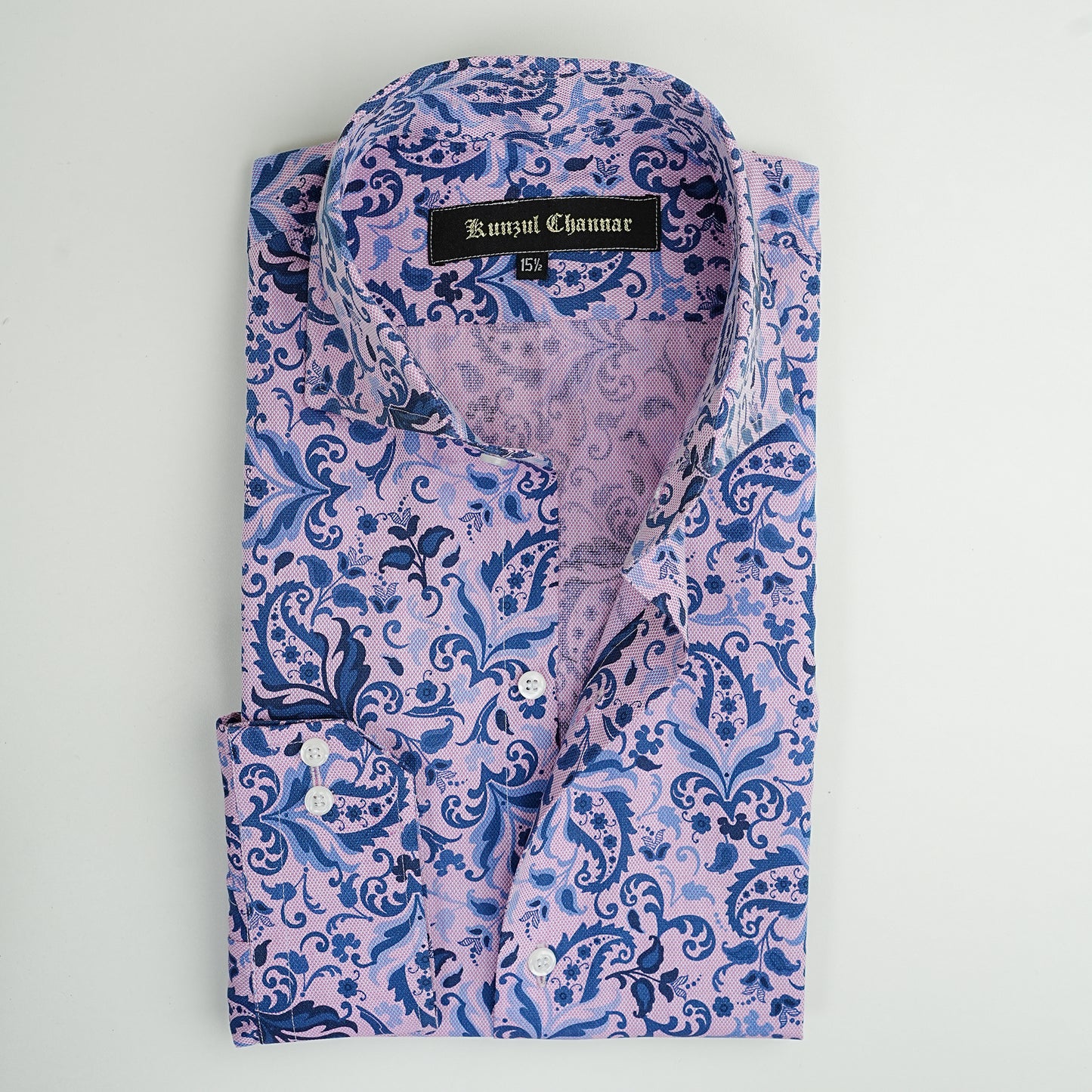 PINK & BLUE FLORAL SHIRT