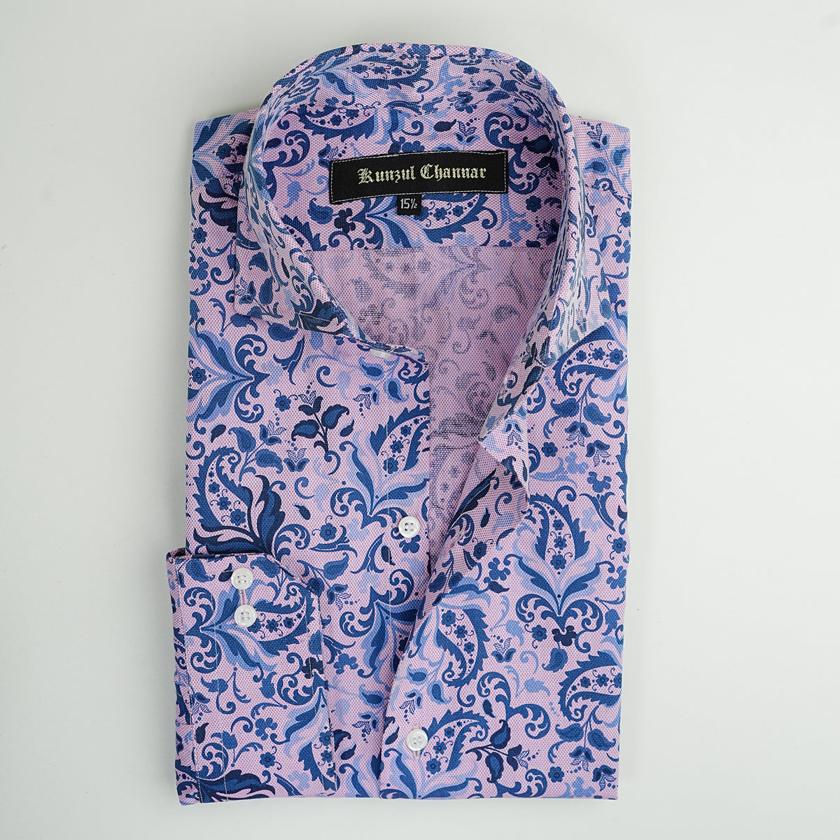 PINK & BLUE FLORAL SHIRT