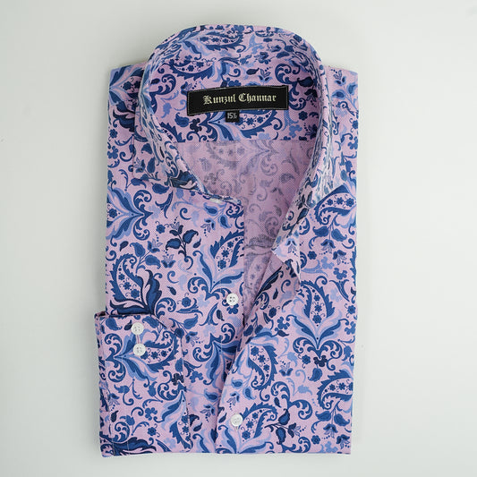 PINK & BLUE FLORAL SHIRT
