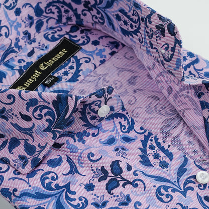 PINK & BLUE FLORAL SHIRT