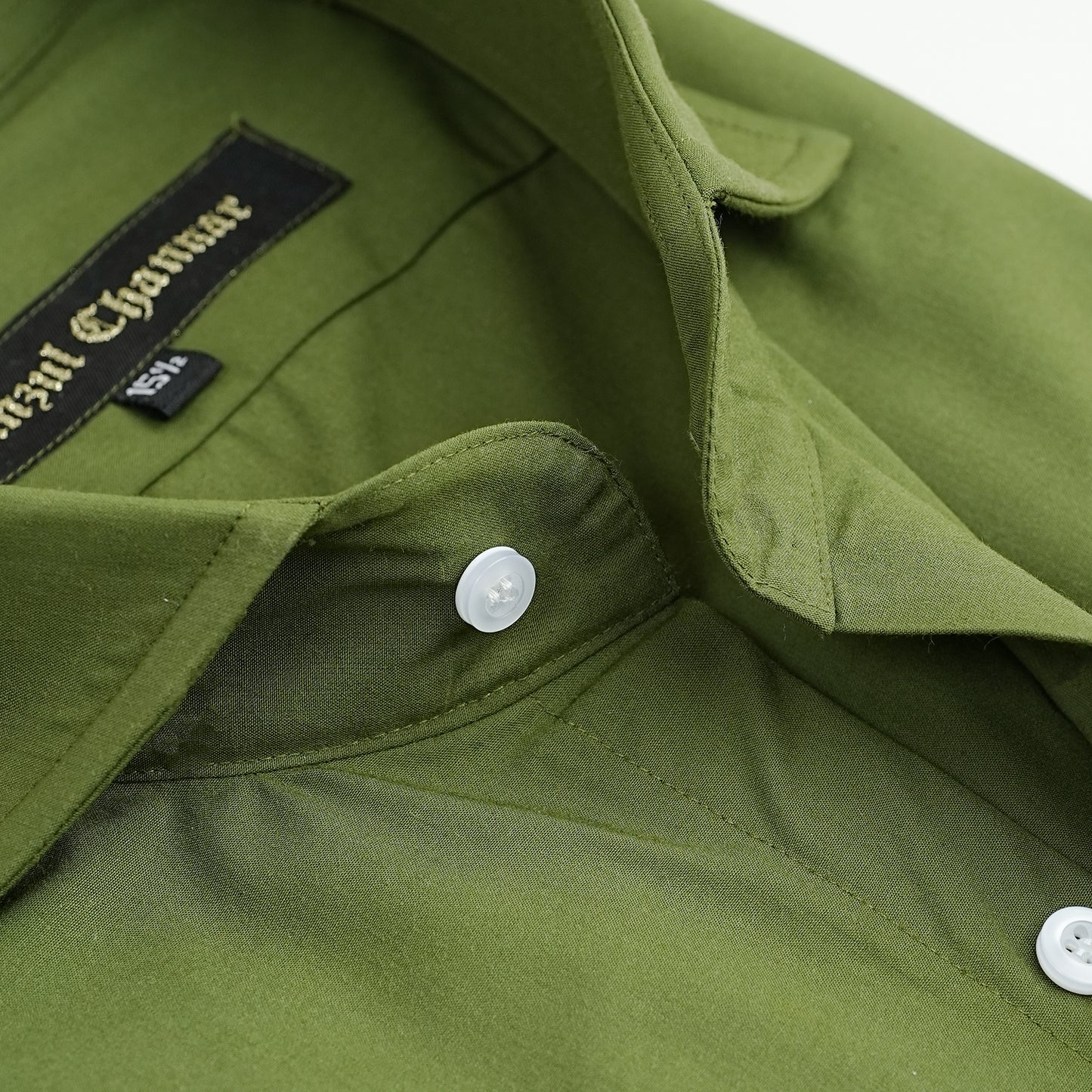 ARMY OLIVE GREEN COTTON SHIRT