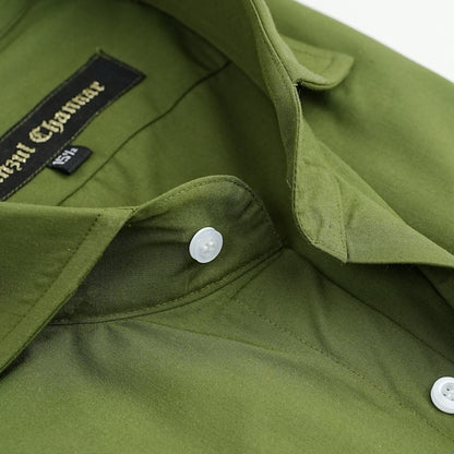 ARMY OLIVE GREEN COTTON SHIRT