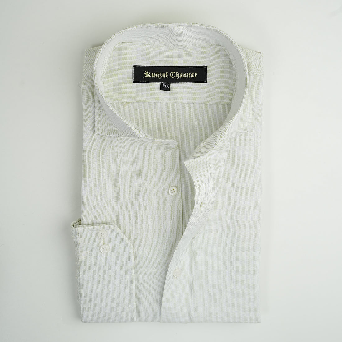 ASH WHITE JACQUARD SHIRT