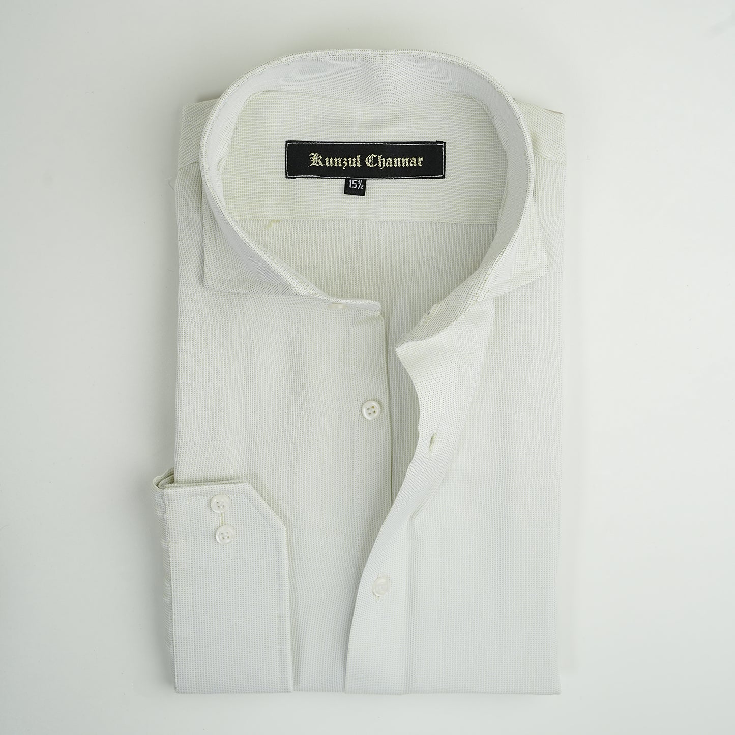 ASH WHITE JACQUARD SHIRT