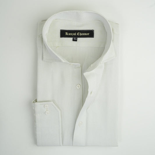 ASH WHITE JACQUARD SHIRT