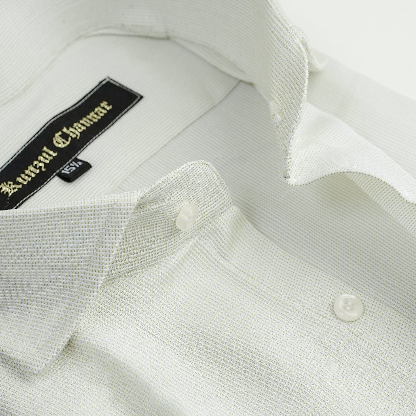 ASH WHITE JACQUARD SHIRT