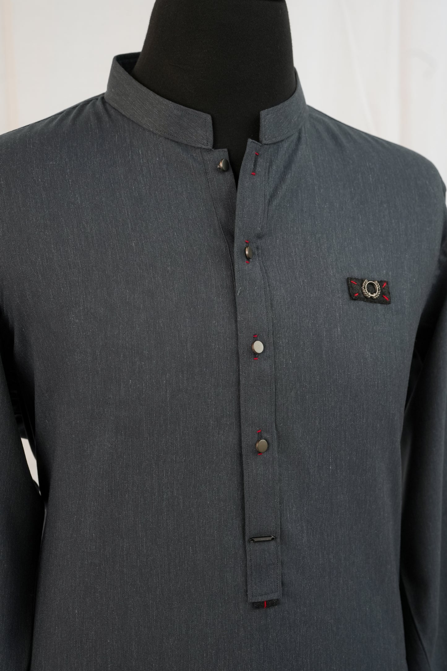Greyish Blue Kurta Trouser