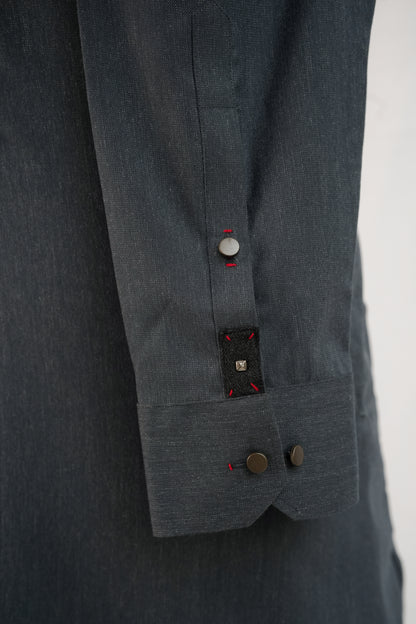 Greyish Blue Kurta Trouser