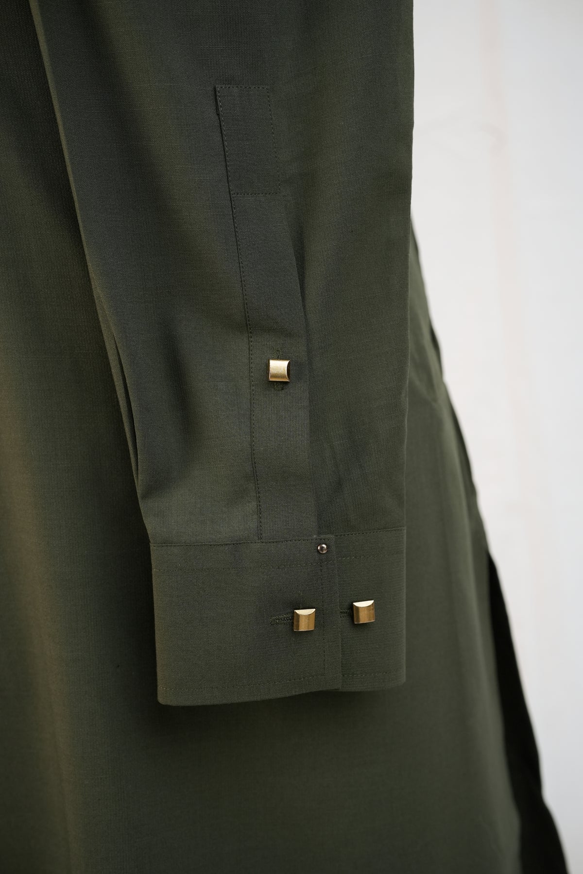 Green Front Pocket Kurta Trouser