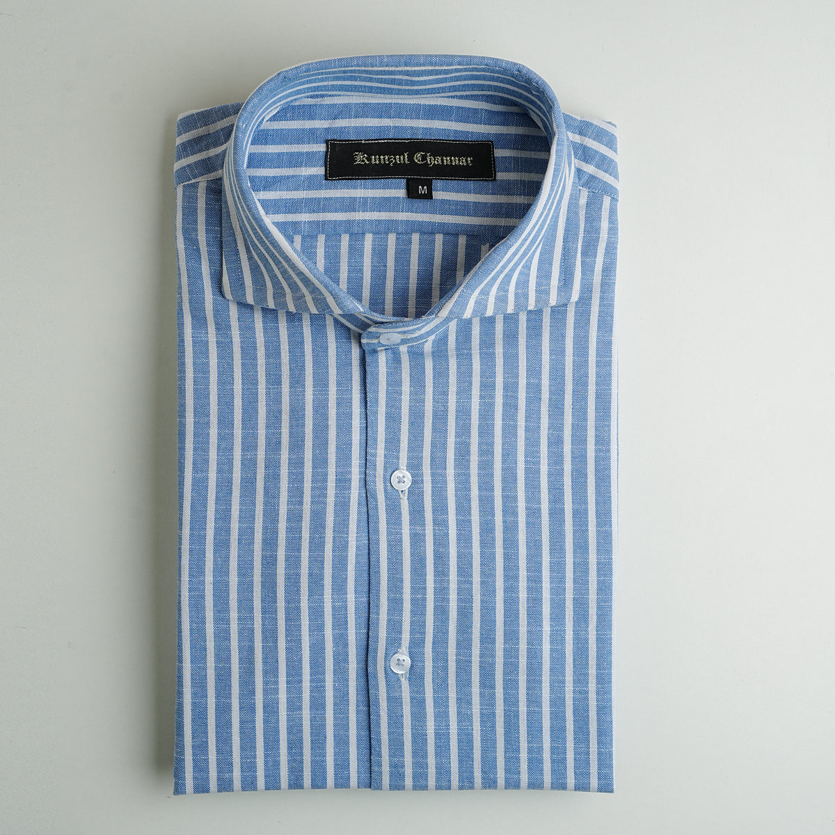 BLUE & WHITE LINEN SHIRT