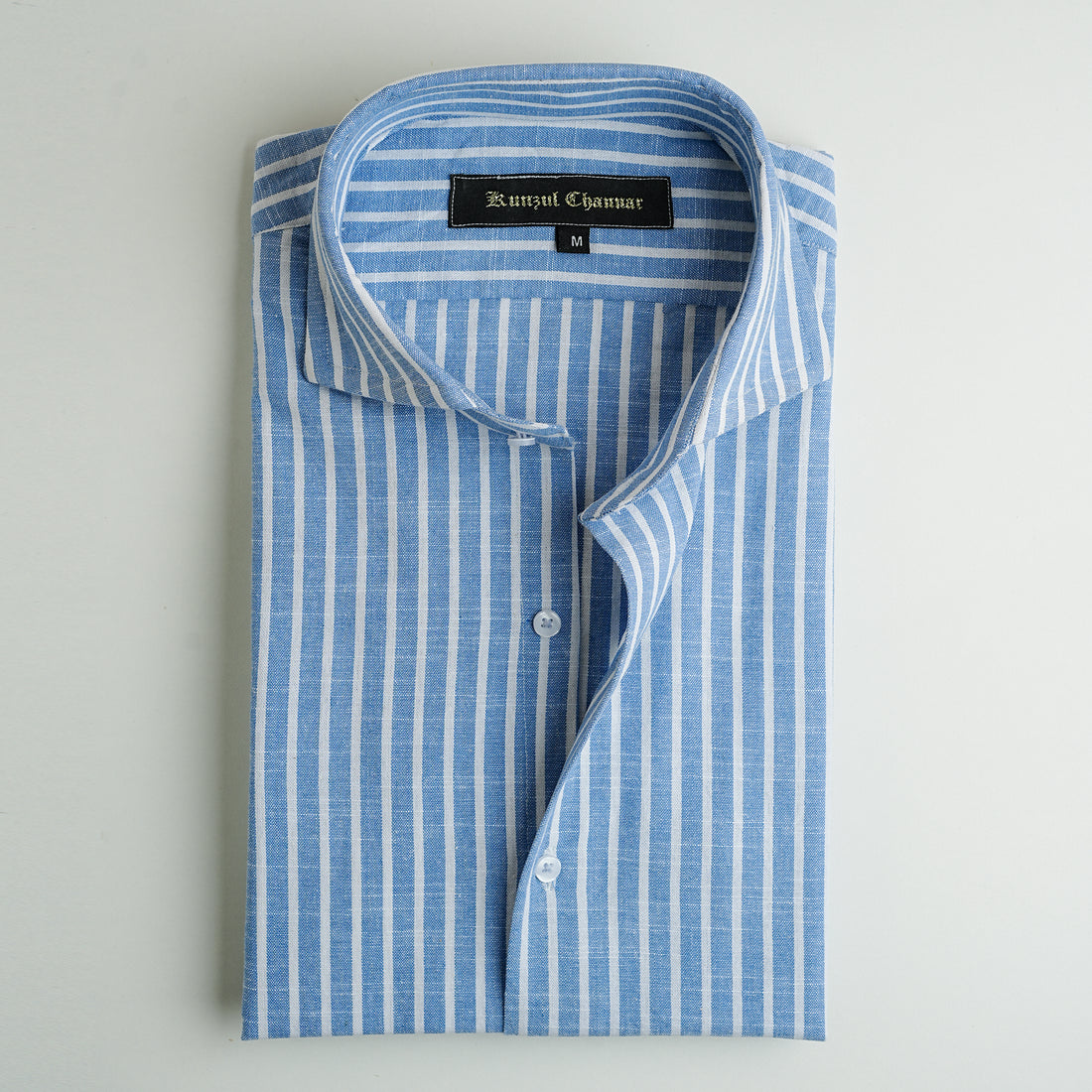 BLUE & WHITE LINEN SHIRT
