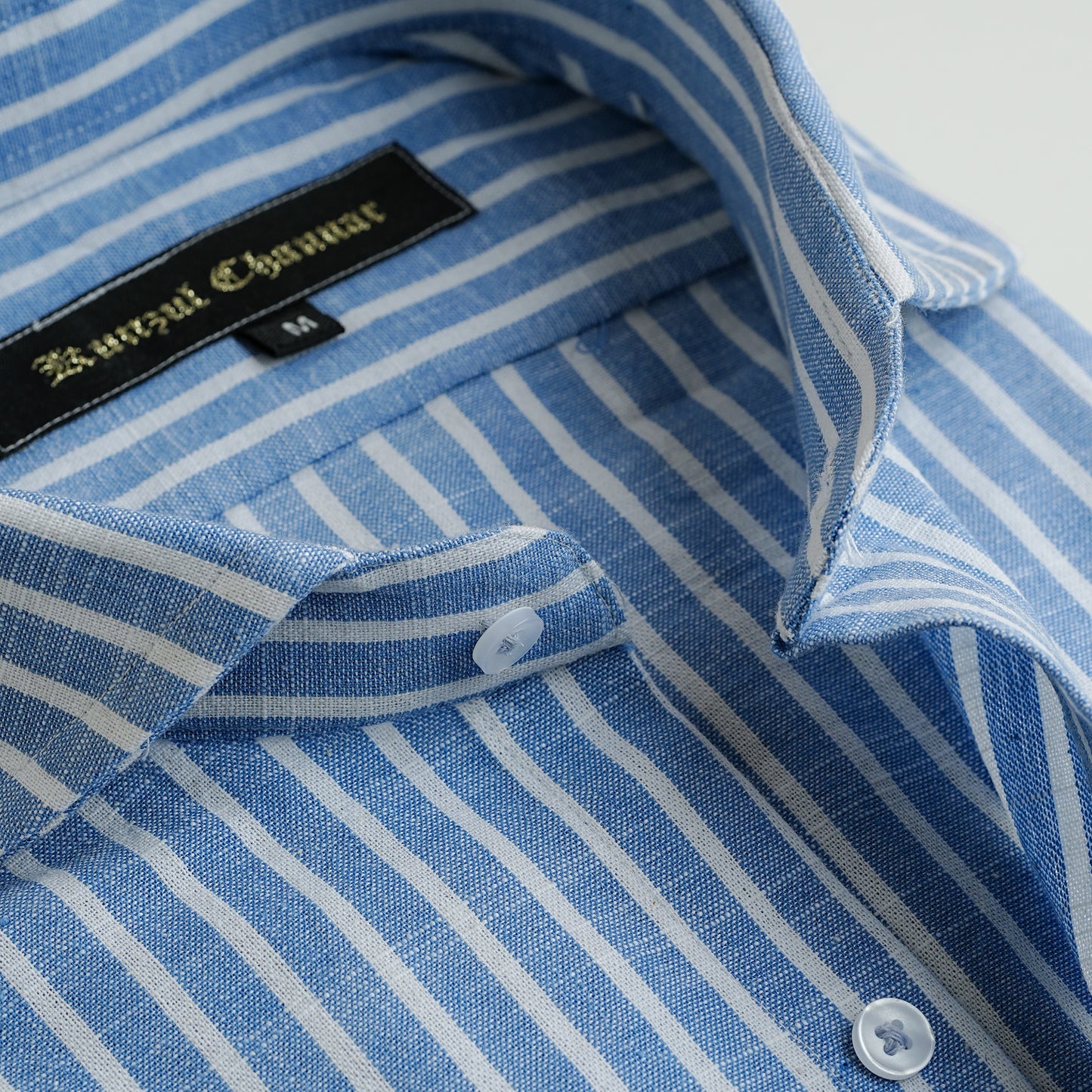 BLUE & WHITE LINEN SHIRT