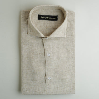 MARBLE GREY COTTON LINEN SHIRT