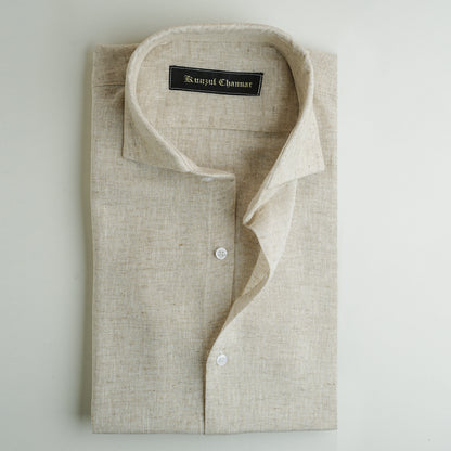 MARBLE GREY COTTON LINEN SHIRT