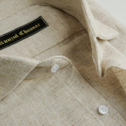 MARBLE GREY COTTON LINEN SHIRT