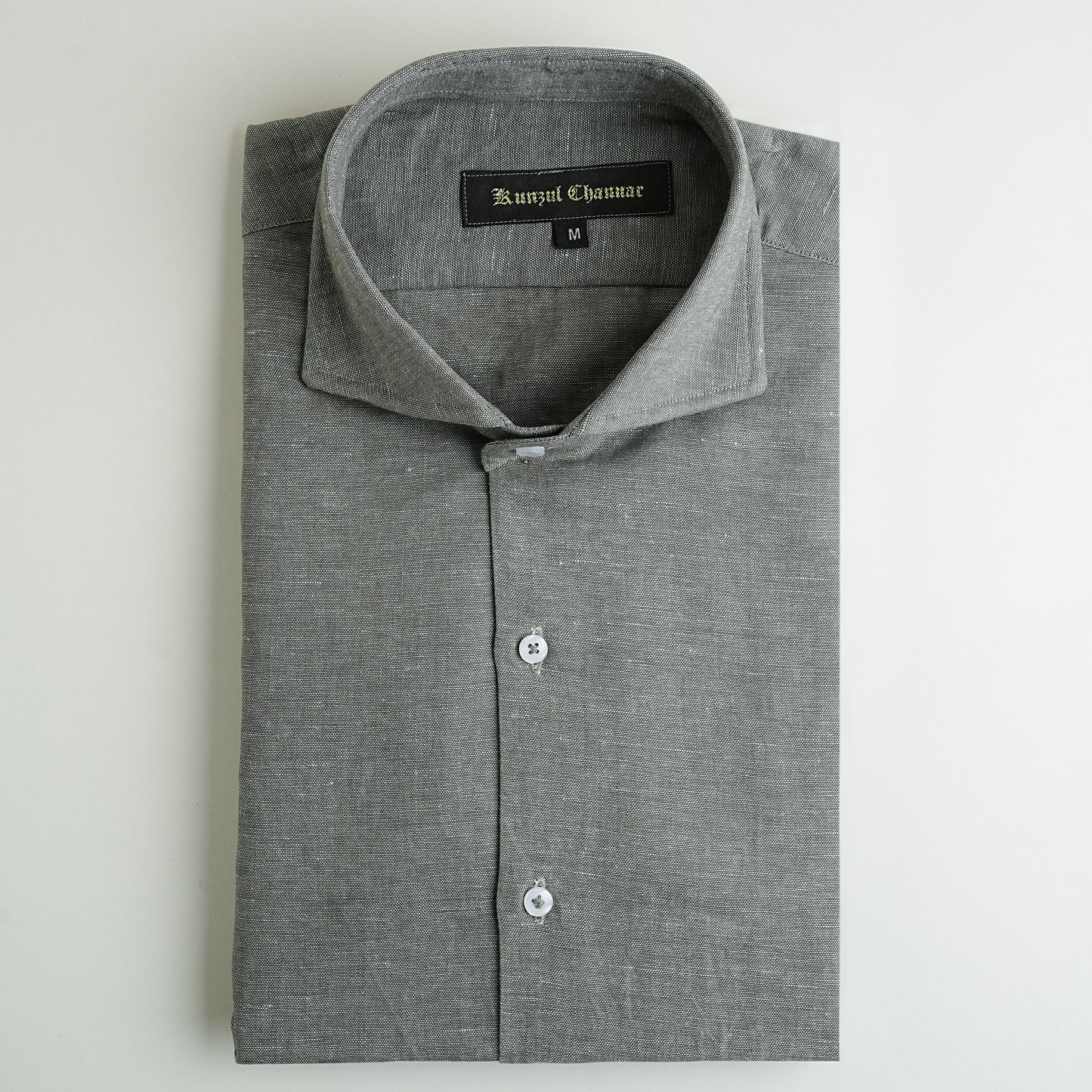 ROCK GREEN LINEN SHIRT