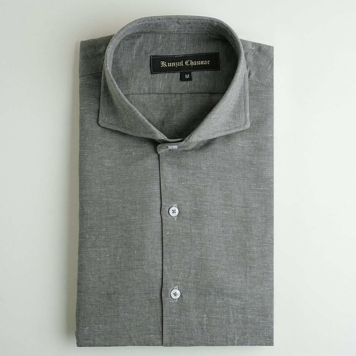 ROCK GREEN LINEN SHIRT