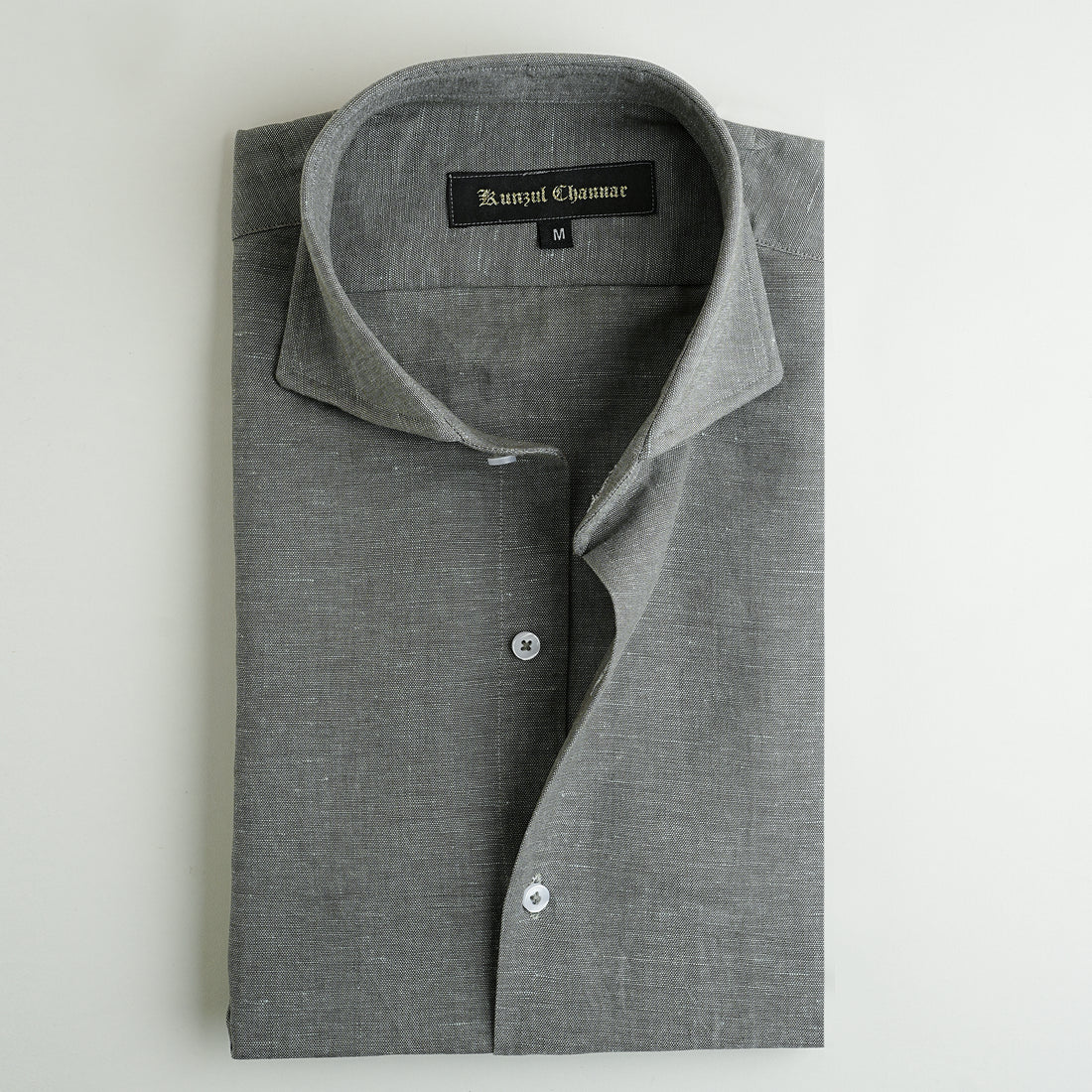 ROCK GREEN LINEN SHIRT