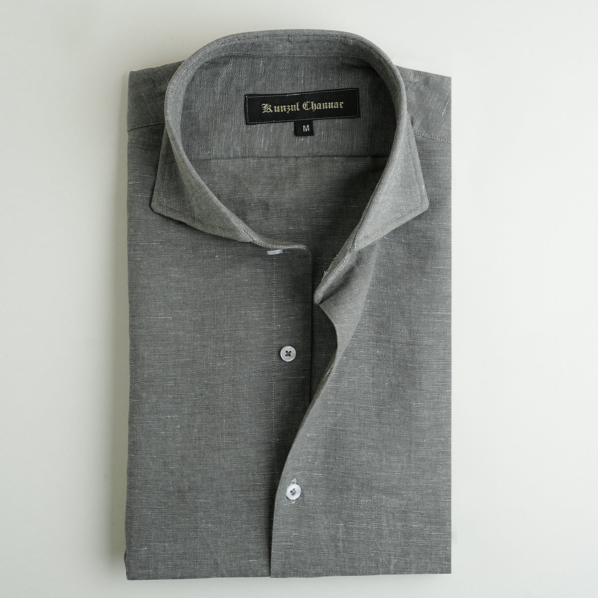ROCK GREEN LINEN SHIRT