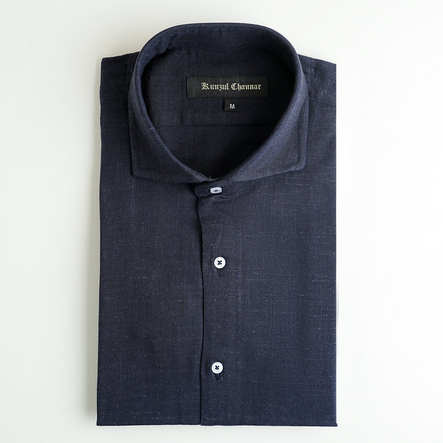 MID NIGHT BLUE LINEN SHIRT