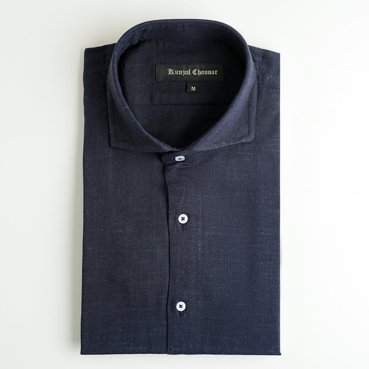 MID NIGHT BLUE LINEN SHIRT