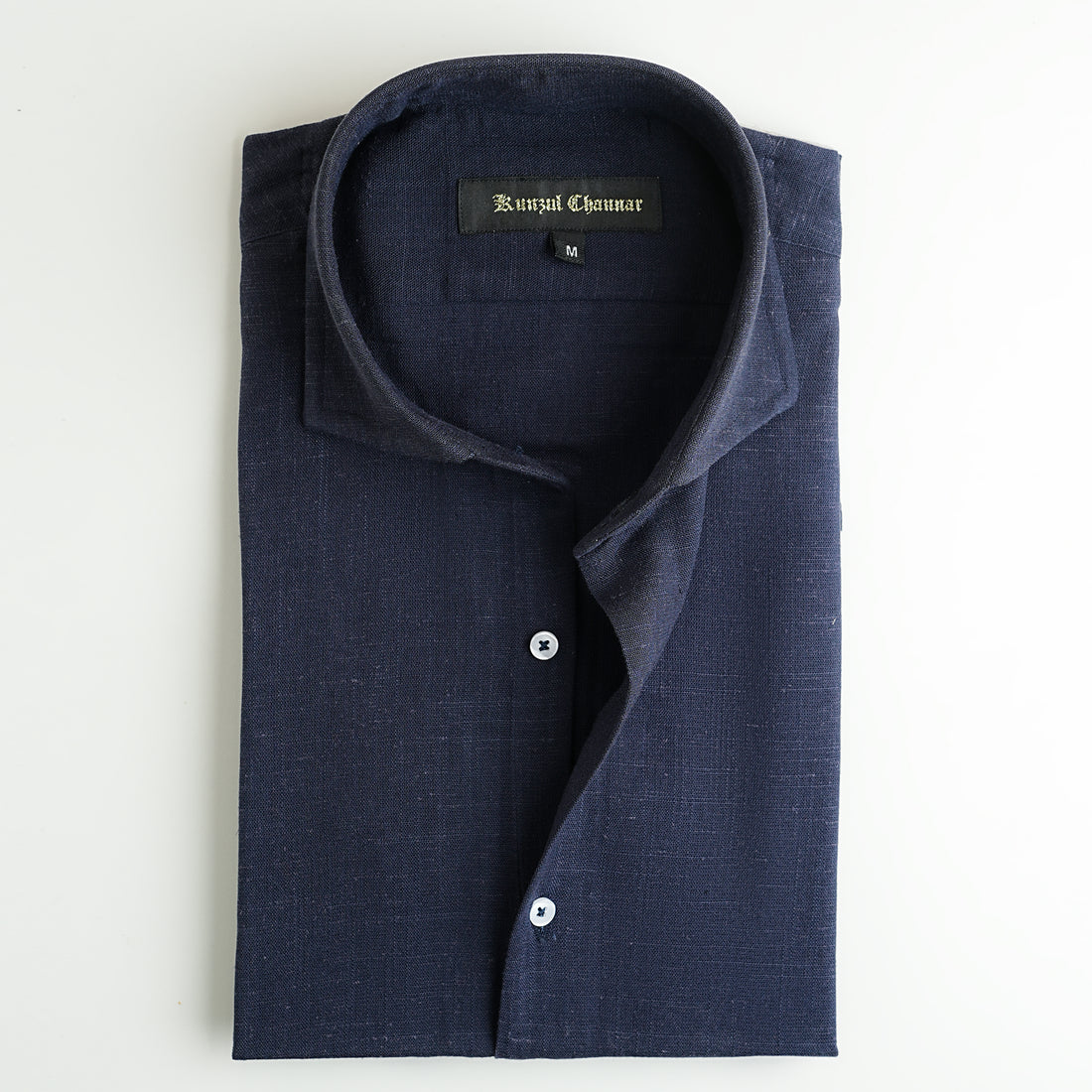 MID NIGHT BLUE LINEN SHIRT