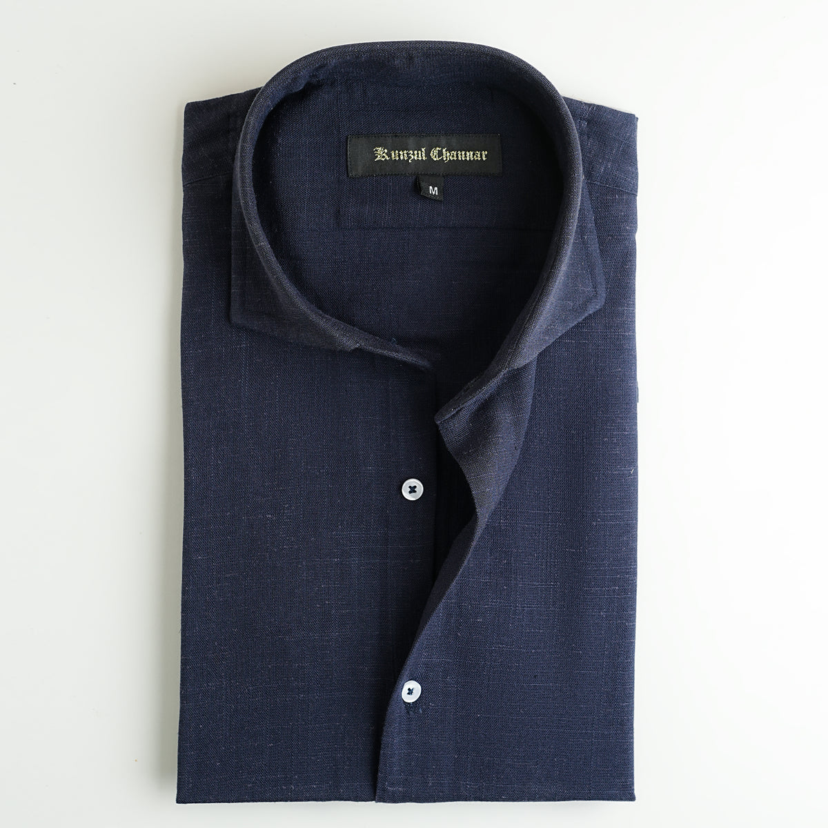 MID NIGHT BLUE LINEN SHIRT