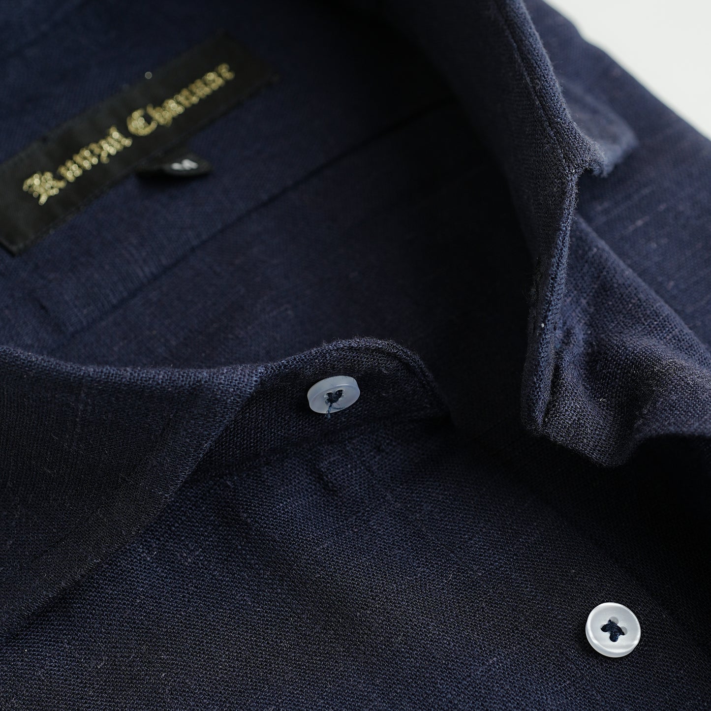 MID NIGHT BLUE LINEN SHIRT