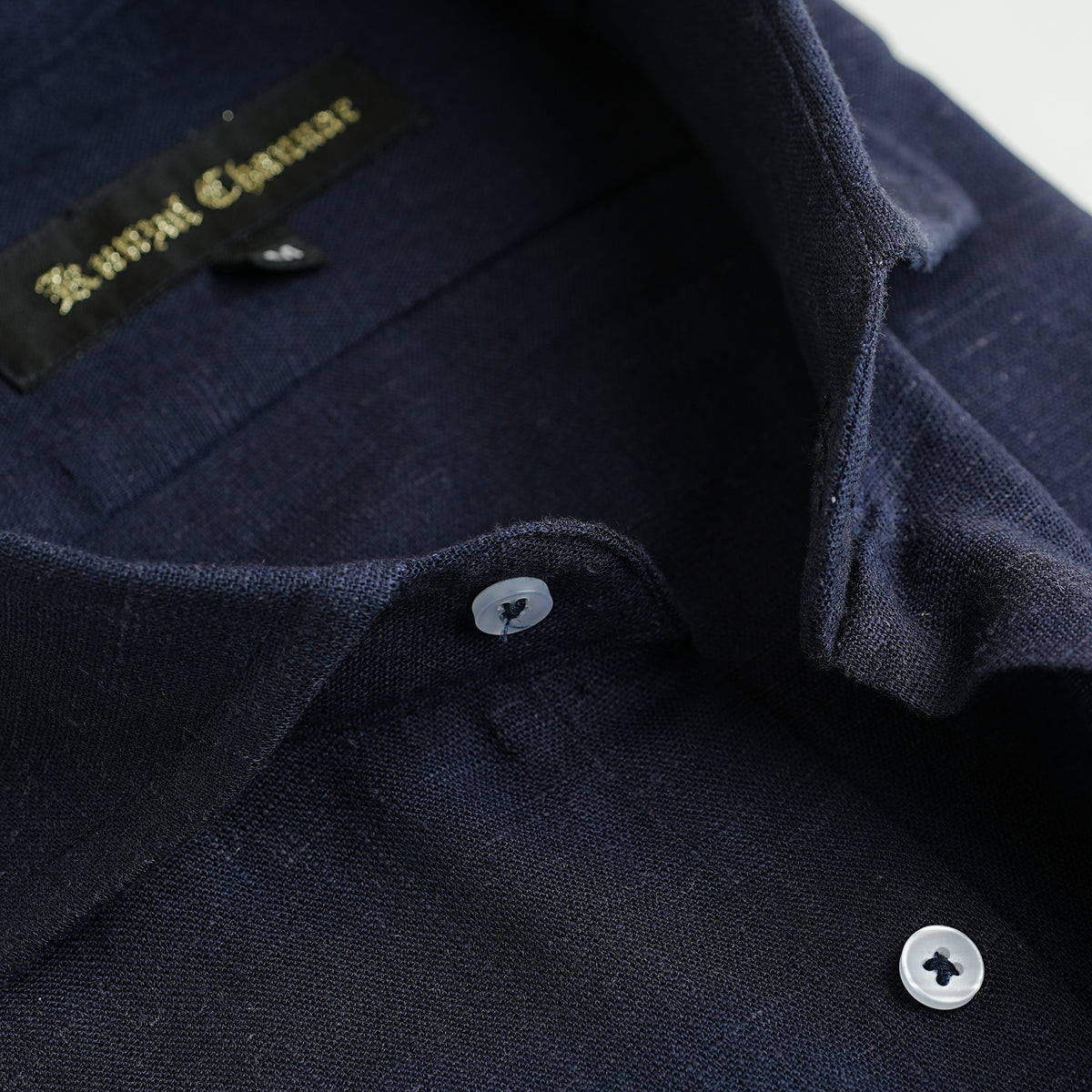 MID NIGHT BLUE LINEN SHIRT