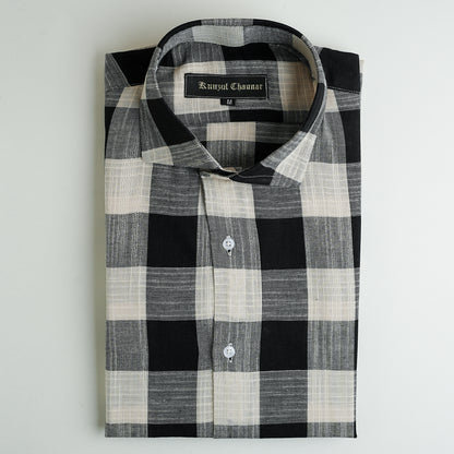 CHECKERED LINEN SHIRT