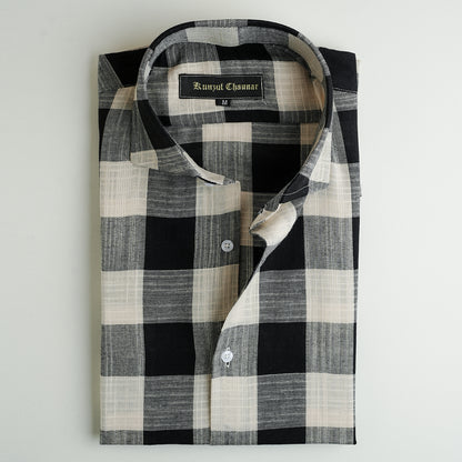 CHECKERED LINEN SHIRT