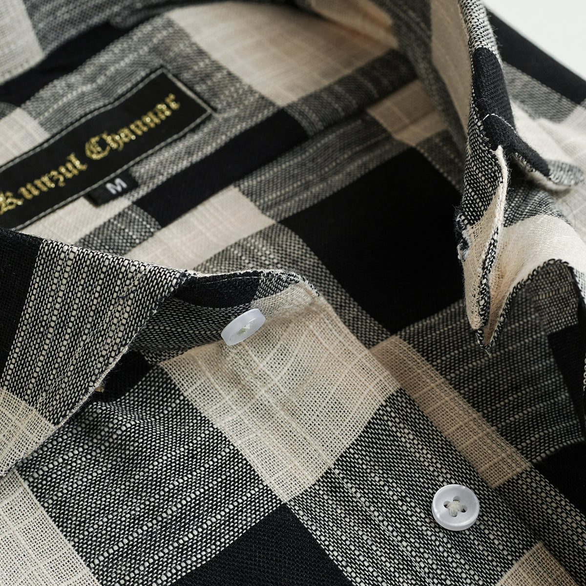 CHECKERED LINEN SHIRT