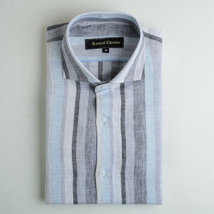 STRIPED LINEN SHIRT