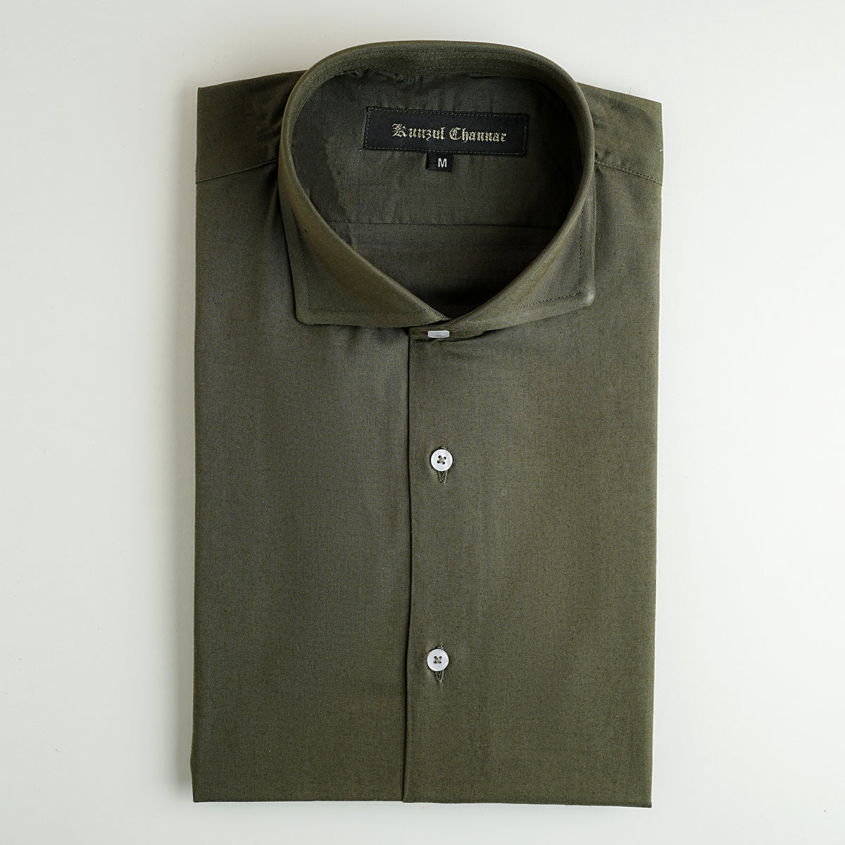 ARMY GREEN LINEN SHIRT