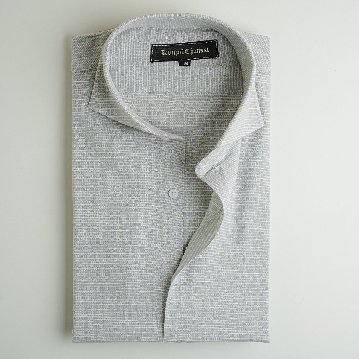 MICRO STRIPED LINEN SHIRT