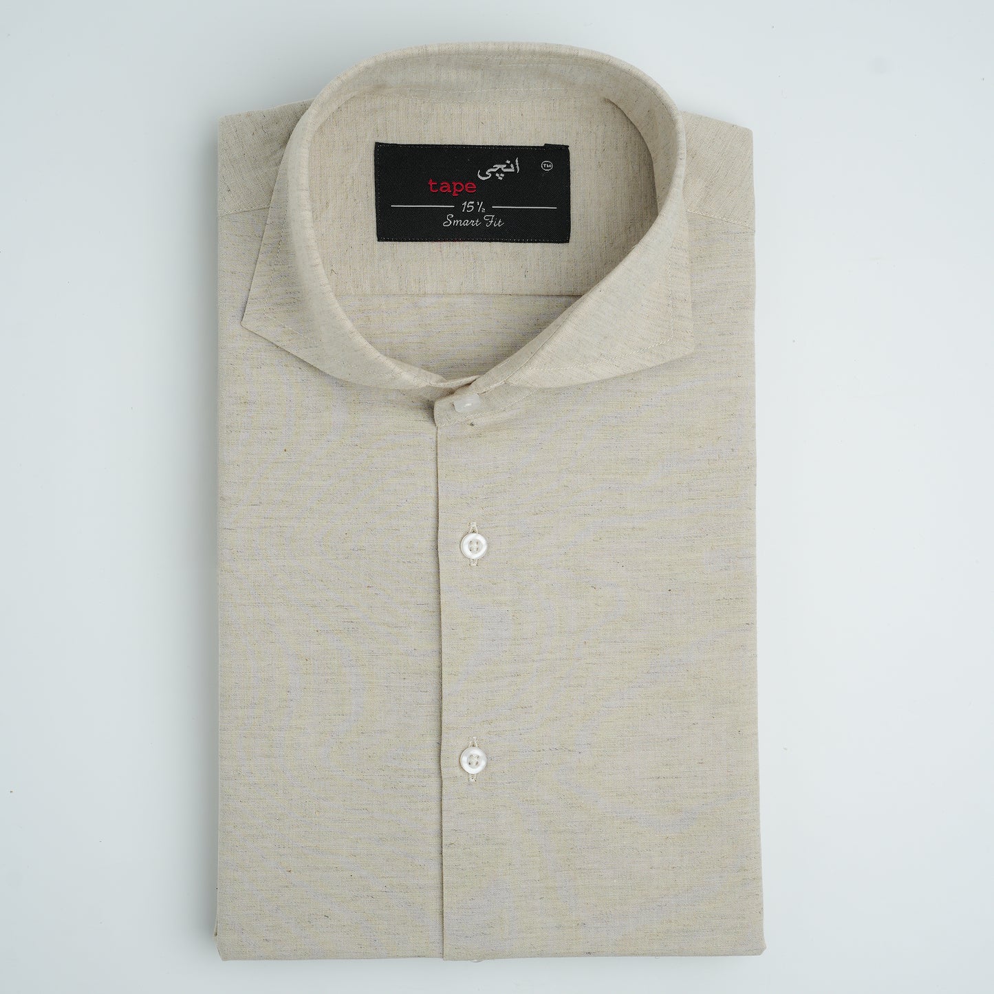 MARBLE BEIGE COTTON LINEN SHIRT