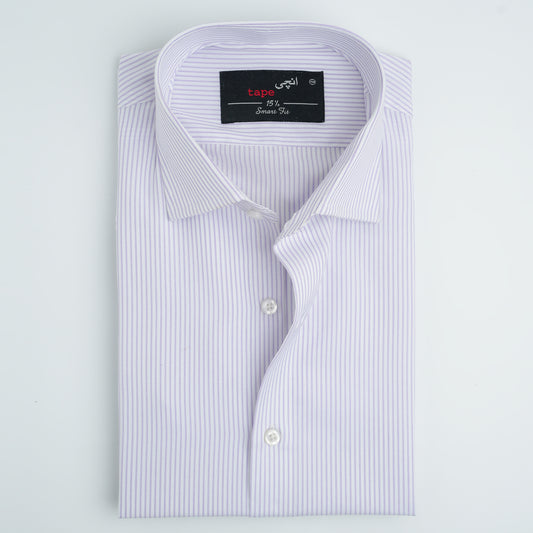 PURPLE MICRO STRIPED SHIRT