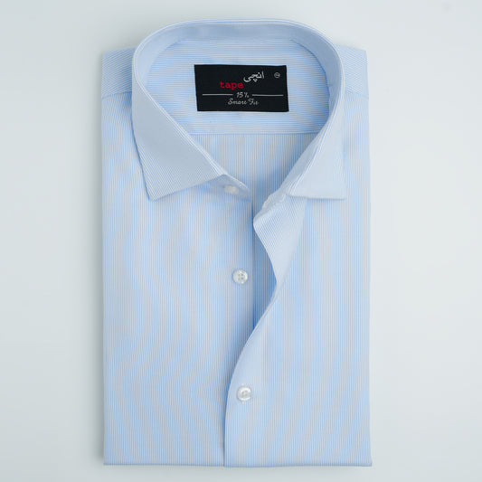 BLUE MICRO STRIPED SHIRT