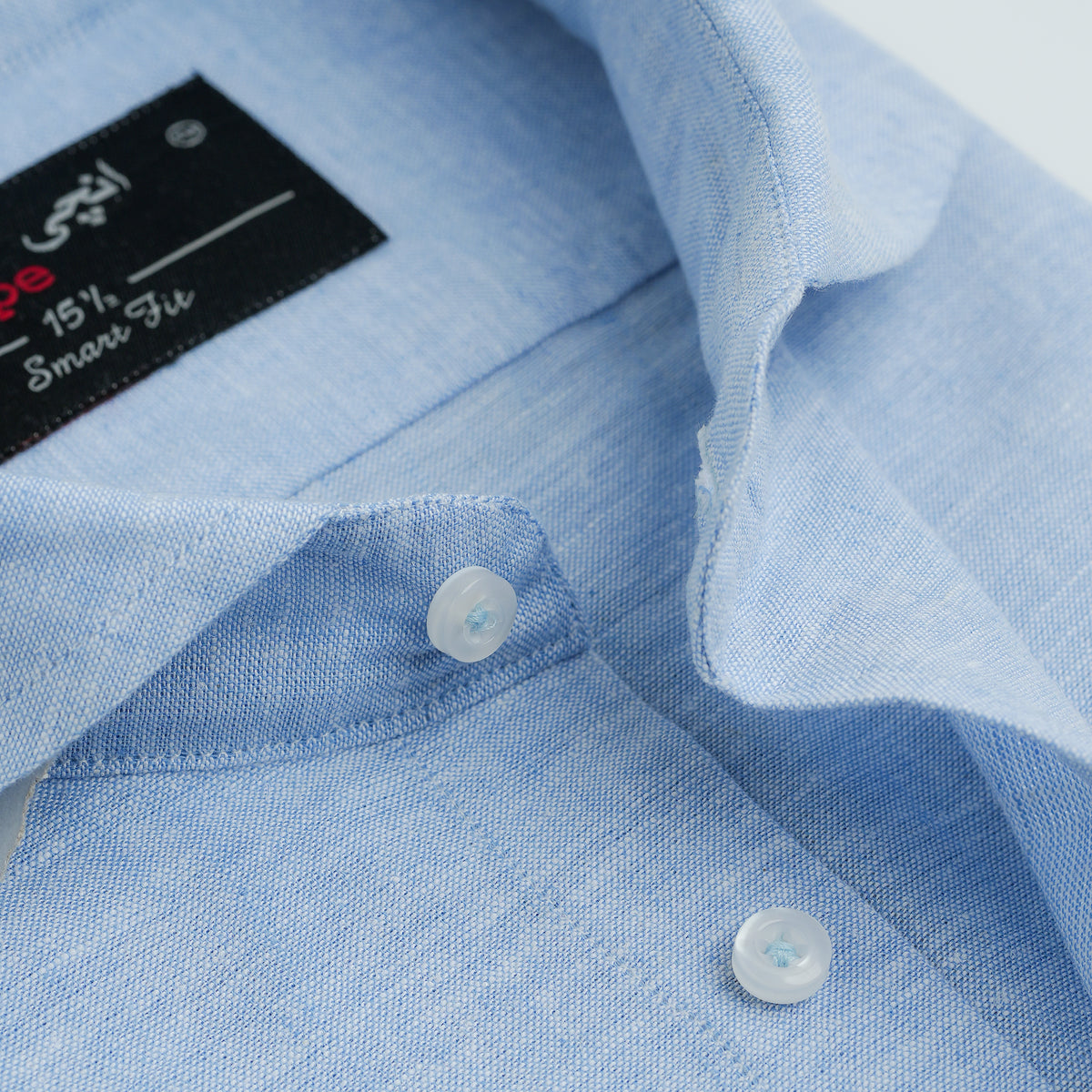 SKY BLUE COTTON LINEN SHIRT
